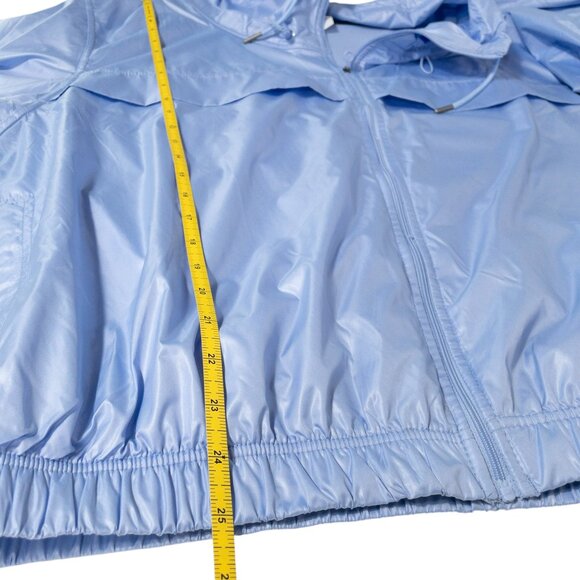 Layers Light Blue Windbreaker Zip Up Vintage SZ L Lightweight Jacket Windproof - Picture 6 of 7